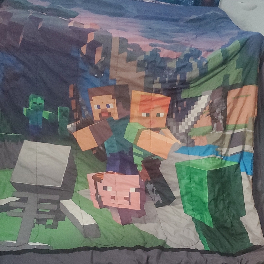 Minecraft Themed Comforter